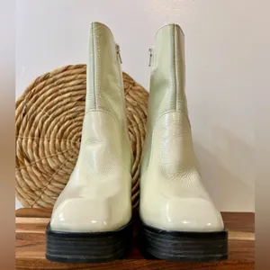 Free People Ruby Shine Platform Boot in White Size 38.5 thumbnail 3
