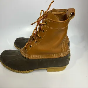 L.L. Bean “Bean Boots” tan brown‎ waterproof duck boots women’s size 9 thumbnail 3