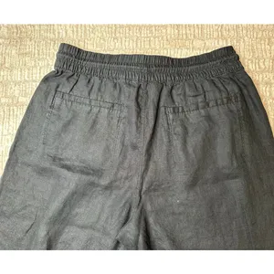 Athleta Black Wide Leg Woven Pant thumbnail 6