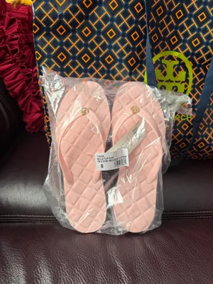 Tory Burch 2 inches platform Willa flip flop with Gold Emblem NWT Pink blossom thumbnail 3
