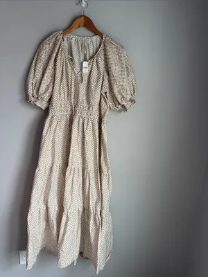 NEW Anthropologie The Somerset Maxi Dress: Puff-Sleeve Edition XL thumbnail 2