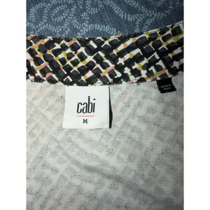 Geometric‎ Print Moto Jacket Cabi Cliffside 5099 Multicolor Full Zip Blazer Sz M thumbnail 3