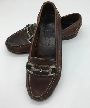 Vintage Cole Haan Country Horsebit Leather Loafers - Brown - 5.5 thumbnail 1