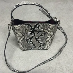 Kate Spade Eva Exotic Python Snakeskin Print Bucket Bag Crossbody thumbnail 3