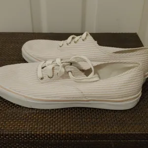 Sperry Top-Sider size 9 1/2 pale pink & white stripe NWOT thumbnail 5