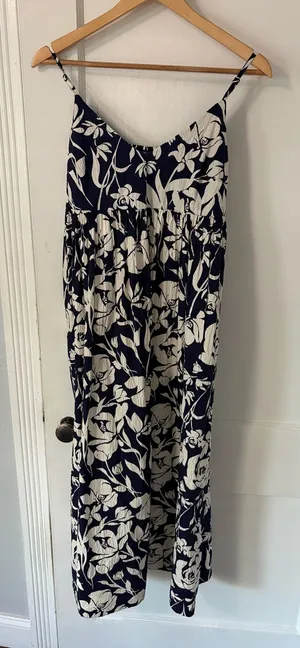 A New Day Navy Floral Maxi Dress thumbnail 1
