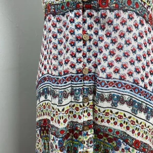 Anthropologie Raga Riviera Vibe Deep V Halter Maxi Dress Medium thumbnail 6