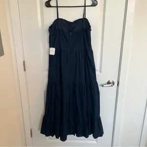 NEW Altar’d State Navy Blue Maxi Dress Size XL Available NWT thumbnail 8