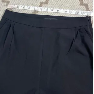 Lulus Kick It Black High-Waisted Trouser Pants Pleated Side Zip, Size Medium thumbnail 8