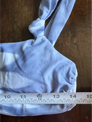 Aerie Blue Tie-Dye Bikini Top Size M thumbnail 5