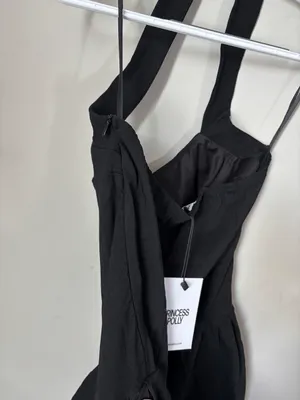 Princess Polly Gigli Bubble Hem Mini Dress Black Size 8 NWT thumbnail 8