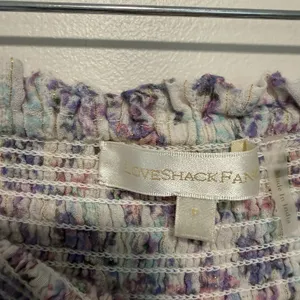LoveShackFancy Camilla Mini Smocked Ruffle Skirt in Positano Blue Floral‎ Size P thumbnail 4