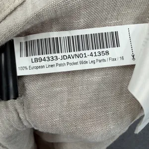 Quince 100% European Linen Patch Pocket Wide Leg Pants Flax Beige Size 16 thumbnail 5