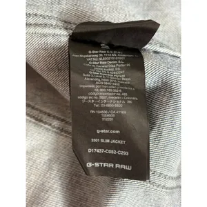 G-Star Raw 3301‎ Slim Jacket Womens XS Blue Denim Trucker D17437-C052-C293 thumbnail 5