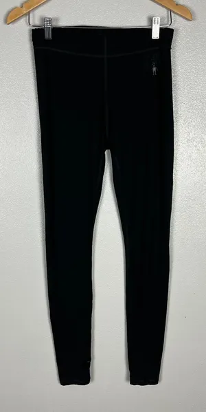 SmartWool Merino 150 Base Layer Bottoms Womens Small Black Hiking Ski Leggings S thumbnail 1