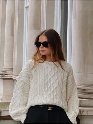 Anine Bing Irina Cable Knit Sweater Size Medium thumbnail 2