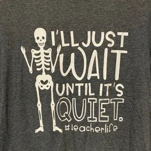 Charcoal Teacher Graphic Women's Tee thumbnail 2