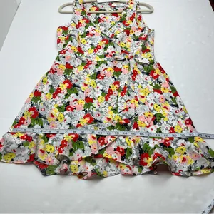 Likely Vera Floral Print Faux Wrap Mini Sleeveless‎ Dress Womens Size 8 NEW thumbnail 10
