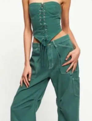 Lioness by Princess Polly Miami Vice Matching Set Cargo Pants and Corset Top thumbnail 1