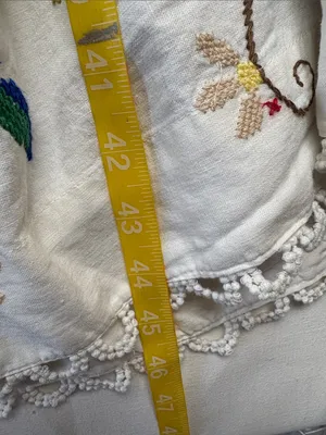Farm Rio size XL pitanga maxi dress White Embroidered Floral Dress one shoulder thumbnail 10