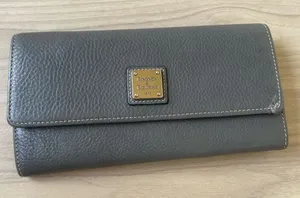 Dooney & Bourke Charcoal Leather Wallet thumbnail 1