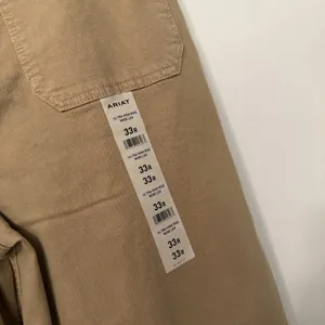Ariat Wide Leg Jeans 33R Ultra High Rise Countryside French Khaki Stretch NWT thumbnail 7