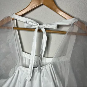 Pomander Place Tuckernuck White Tinsley Puff Sleeve Babydoll Blouse Top thumbnail 7