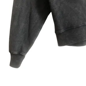 Hollister Dark Heather Gray Crew Neck Long Sleeve Fleece Pullover Sweater Small thumbnail 6