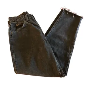 Levis 921 slim fit tapered leg black denim jeans Size 8 thumbnail 1