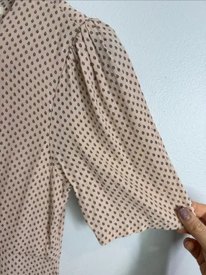 H&M delicate minimalistic mini length vintage vibe dress size 8 thumbnail 4