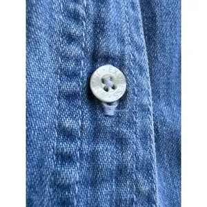 Vintage 90s Express Chambray Denim Button Down Women's Shirt Size Large thumbnail 6