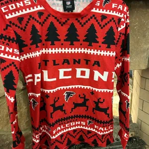 Atlanta Falcons shirt-unisex/sleepwear. No flaws-soft-Christmas top! Medium thumbnail 1