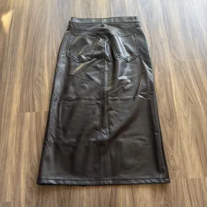 Abercrombie Midi Leather Skirt Faux thumbnail 4