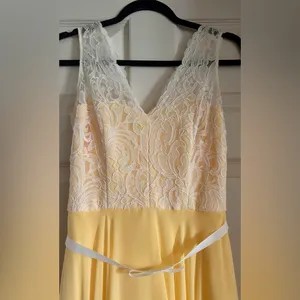 After Six Whimsical Lace Bodice V-Neck Romantic Dress‎ Sz 4 Fairycore Cottage thumbnail 5