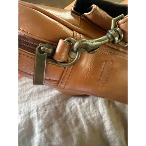 Frye Carmel Brown Genuine Leather Boho Satchel Small Anti Theft Crossbody Bag thumbnail 10