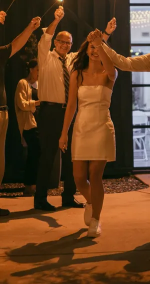 Lulus NWT Perfectly Forever White Off-the-Shoulder Bow Mini Dress thumbnail 3
