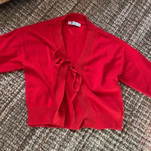 Free People Beach Red Tie Cardigan Size Medium thumbnail 3