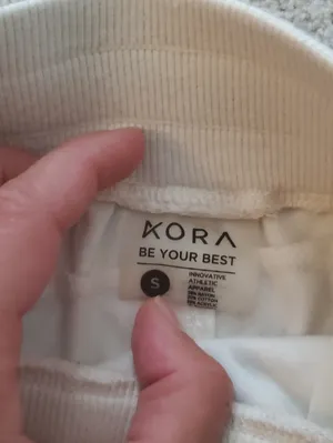White Knit Jogger Pants Kora Be Your Bests Size Small thumbnail 2
