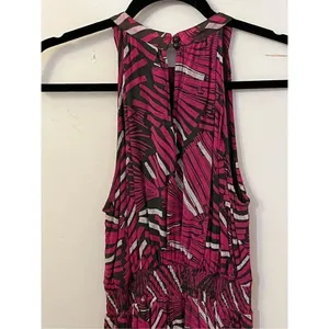 Anthropologie Maeve Kelli Halter Maxi Dress Pink Small thumbnail 5