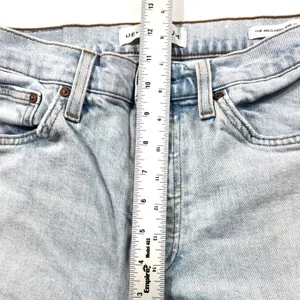 Aritzia Denim Forum The Arlo High Rise Straight Jeans Size 29 Light Wash GUC thumbnail 11