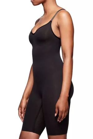 New Seamless Sculpt Mid Thigh Bodysuit in Onyx Small thumbnail 3
