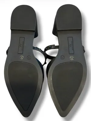 Worthington Cora Black Studded Mary Jane Pointed Toe Flats Size 7.5M thumbnail 4