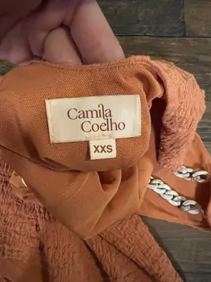 Camila Coelho Orange one shoulder petite dress thumbnail 7