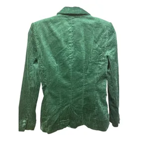 525 AMERICA Green Corduroy Blazer Jacket‎ Mustard Yellow Lined XS thumbnail 2