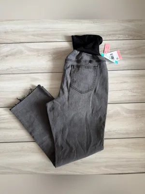 Motherhood Maternity Slim Straight Jeans Black Large NWT STITCH FIX thumbnail 7