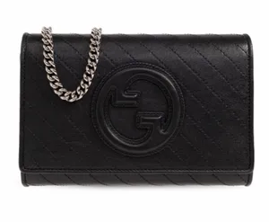GUCCI Blondie GG logo quilted leather wallet on chain crossbody bag thumbnail 1