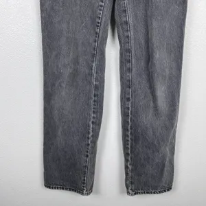 Rollas Womens Classic Straight High Rise Jeans Grey Size 26 thumbnail 3
