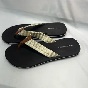 Tommy Hilfiger Flip Flops‎ Women 9 Cream/Gold NEW thumbnail 2
