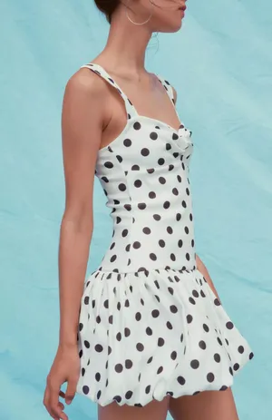 ZARA Polka Dot Balloon Mini Dress thumbnail 5