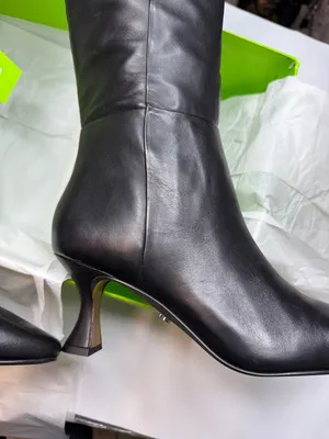Sam Edelman Lyla Black Leather Knee High Boots- Size 9M thumbnail 4